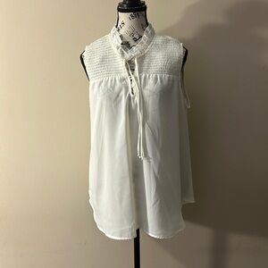 White semiformal Top